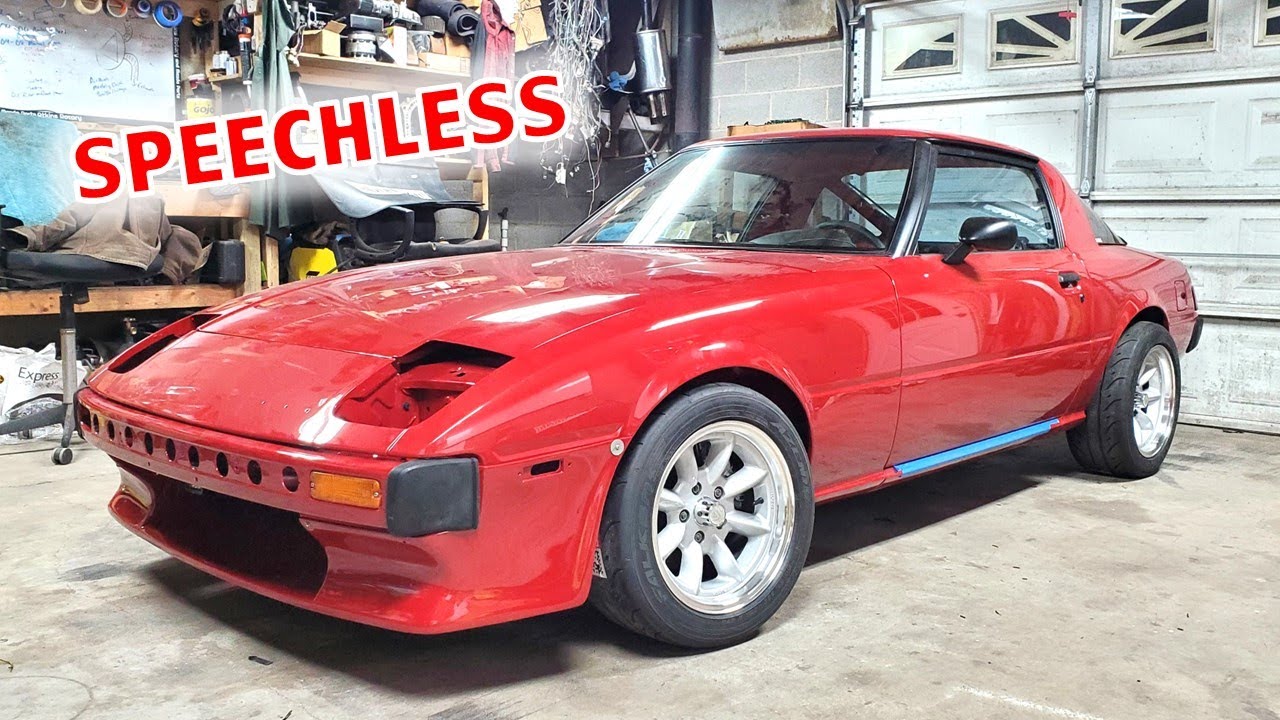 Seeing the RADX7 Complete for the First Time - '79 RX7 Single Turbo
