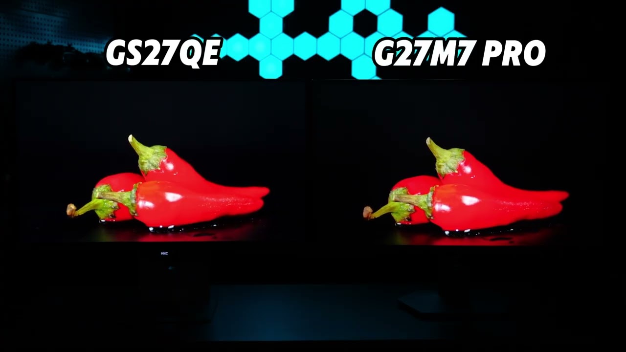 HKC GS27QES vs G27M7 Pro &mdash; Immersive 1v1 Color Test | 4K