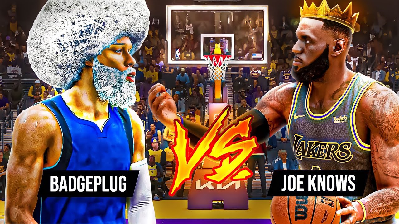 BADGEPLUG CHALLENGED my LEBRON JAMES BUILD in COMP PRO AM on NBA 2K23