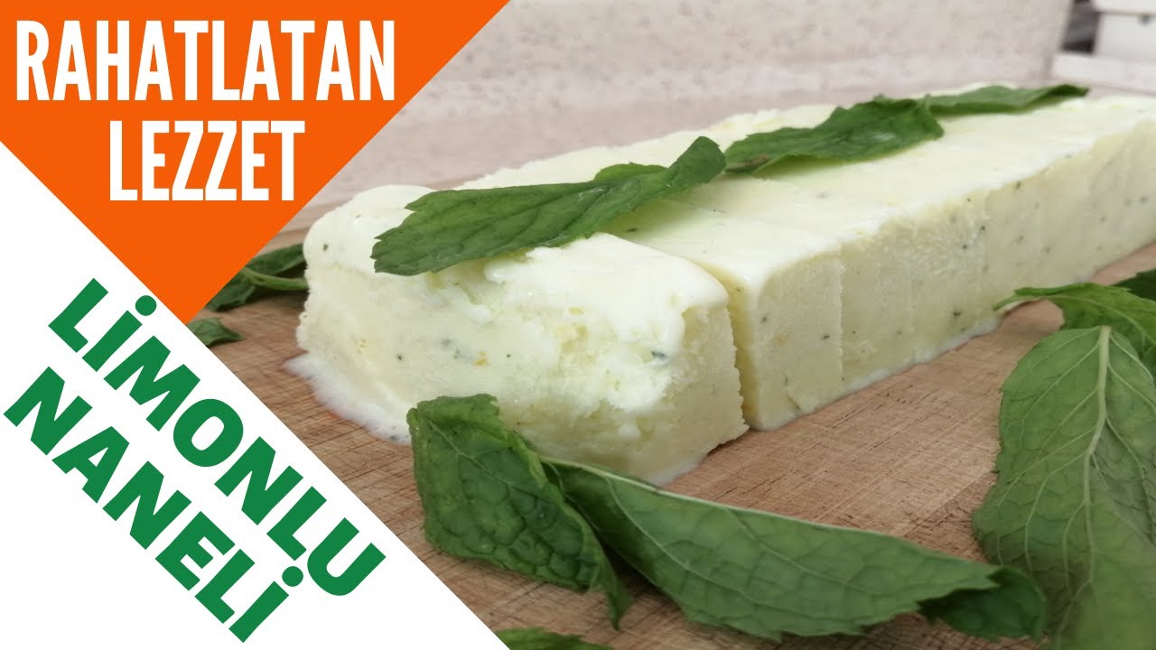 FERAHLAMAK İSTİYORSANIZ KAÇIRMAYIN / Naneli Limonlu Dondurma Tarifi / Limonlu Dondurma Nasıl Yapılır