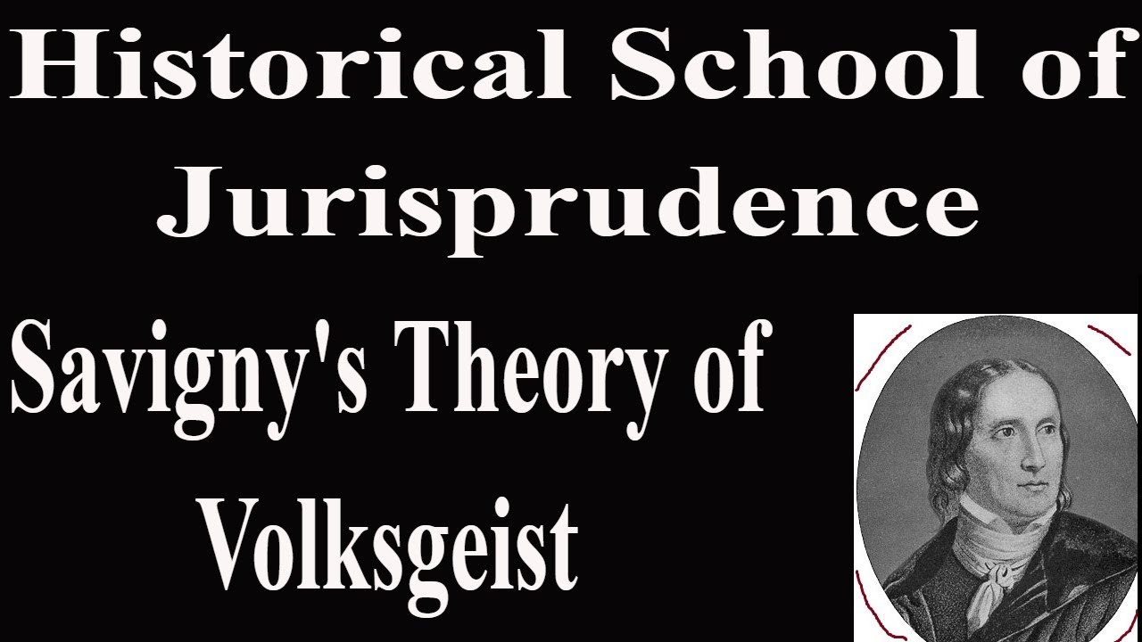 Savigny Theory of Volksgeist || Historical School of Jurisprudence #jurisprudence #volksgeist