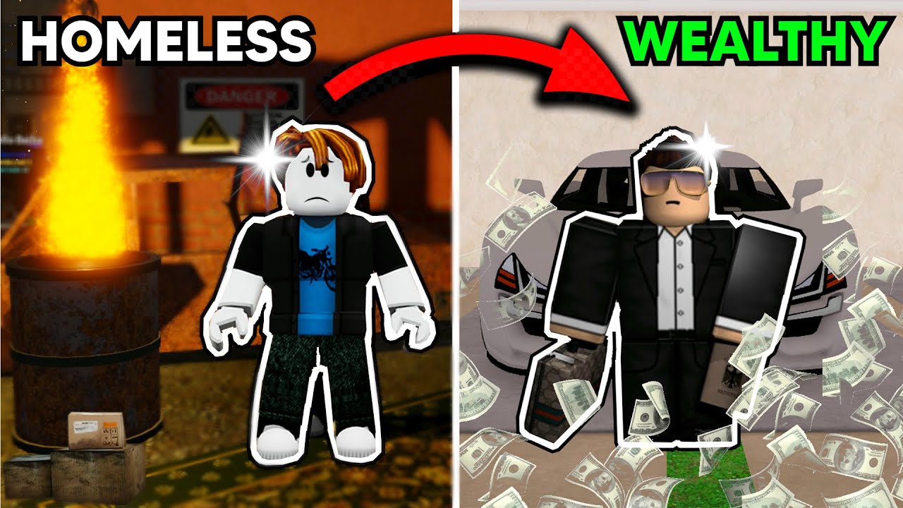 I Went From NOOB to PRO in Homeless Simulator! (Roblox)