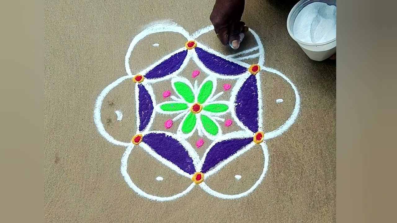 நாளை புதன் கிழமை அழகான குட்டி கோலம் Kolam design simple and easy 