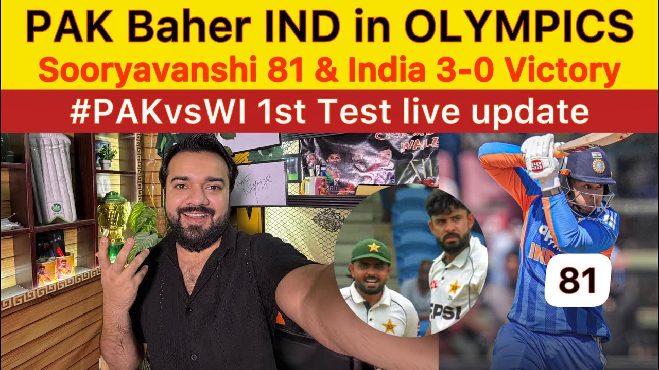 PAK Olympics se Baher INDIA 3-0 victory vs Zimbabwe | Vaibhav Sooryavanshi 81 today IND vs ZIM Live