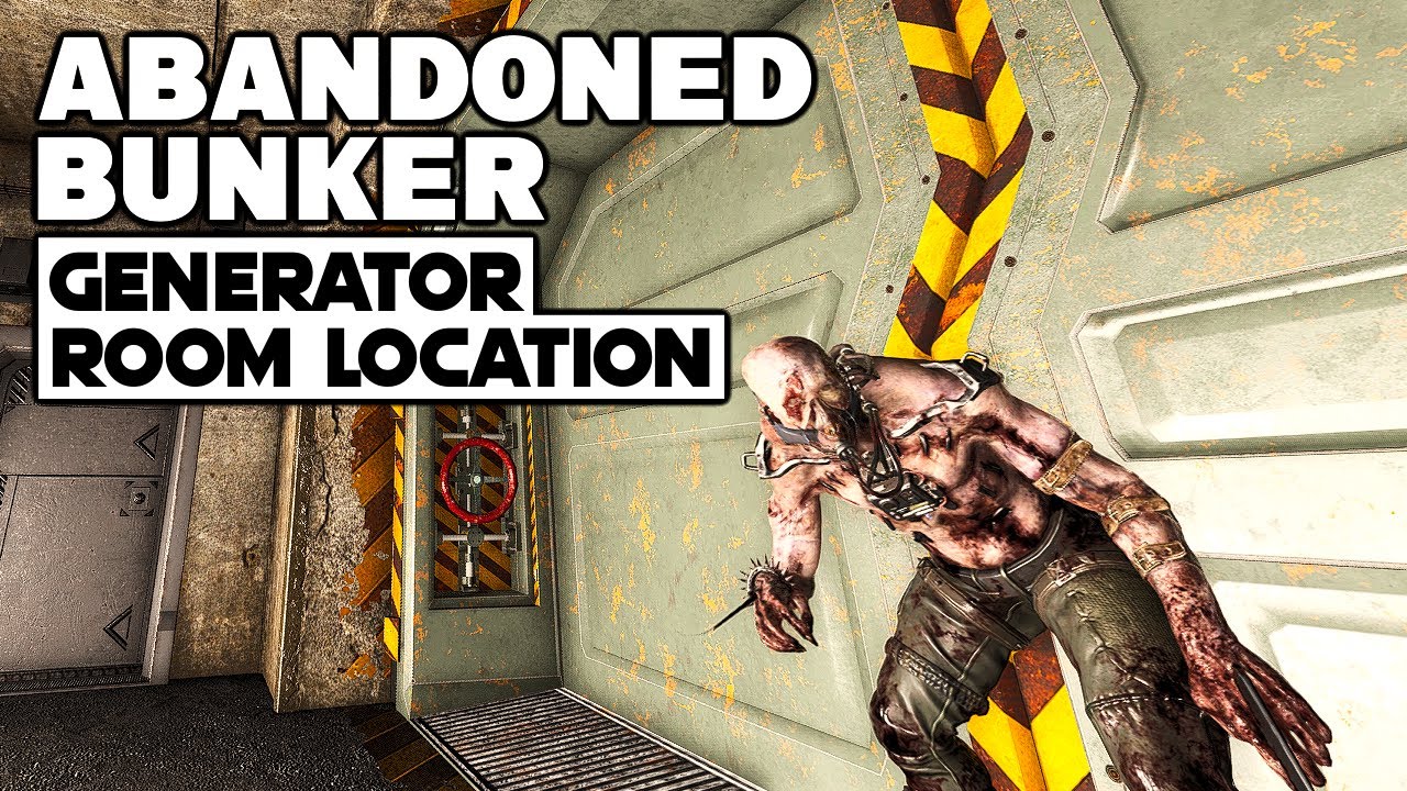 SCUM Abandoned Bunker Generator Room Location In 1st Floor | 0.9 Update