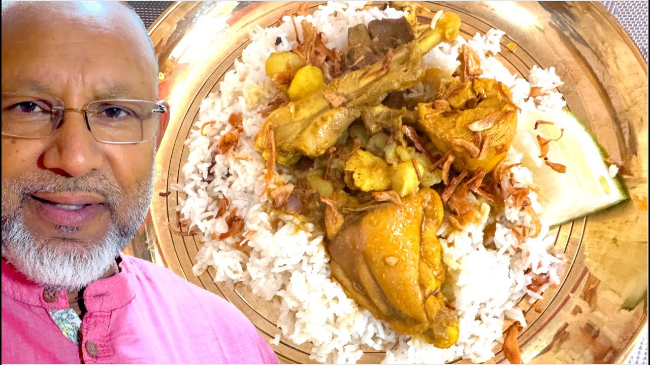 ব্যাচেলার চিকেন || Bachelor Chicken. ঝোল মুরগি ও সাদা পোলাও রেসিপি। Chicken with Potato Recipe.