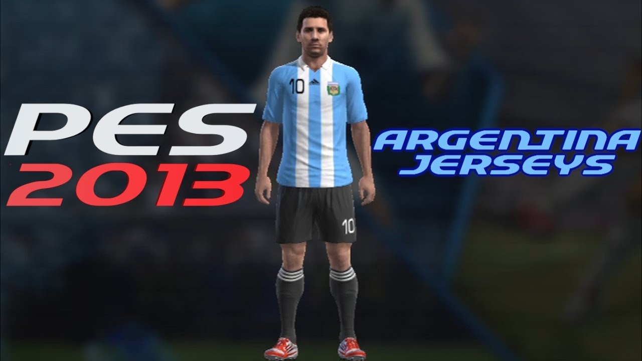 PES 2013 How to Create Argentina FC Kit Home + Away Jerseys