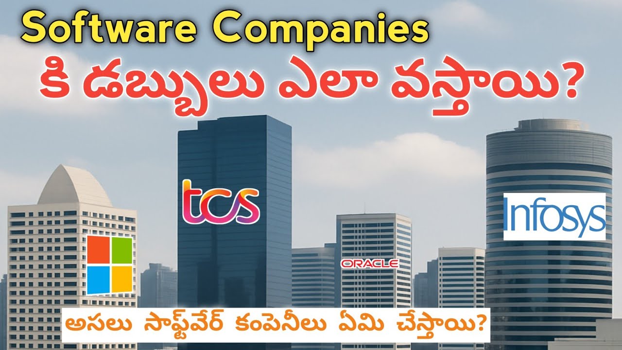 How Software Companies Makes Money And What Software Companies Do?Explained  in Telugu