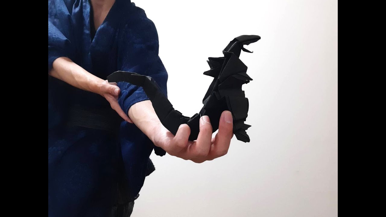 ３，浴衣で折る怪獣折り紙｜Yukata Monster Origami Challenge