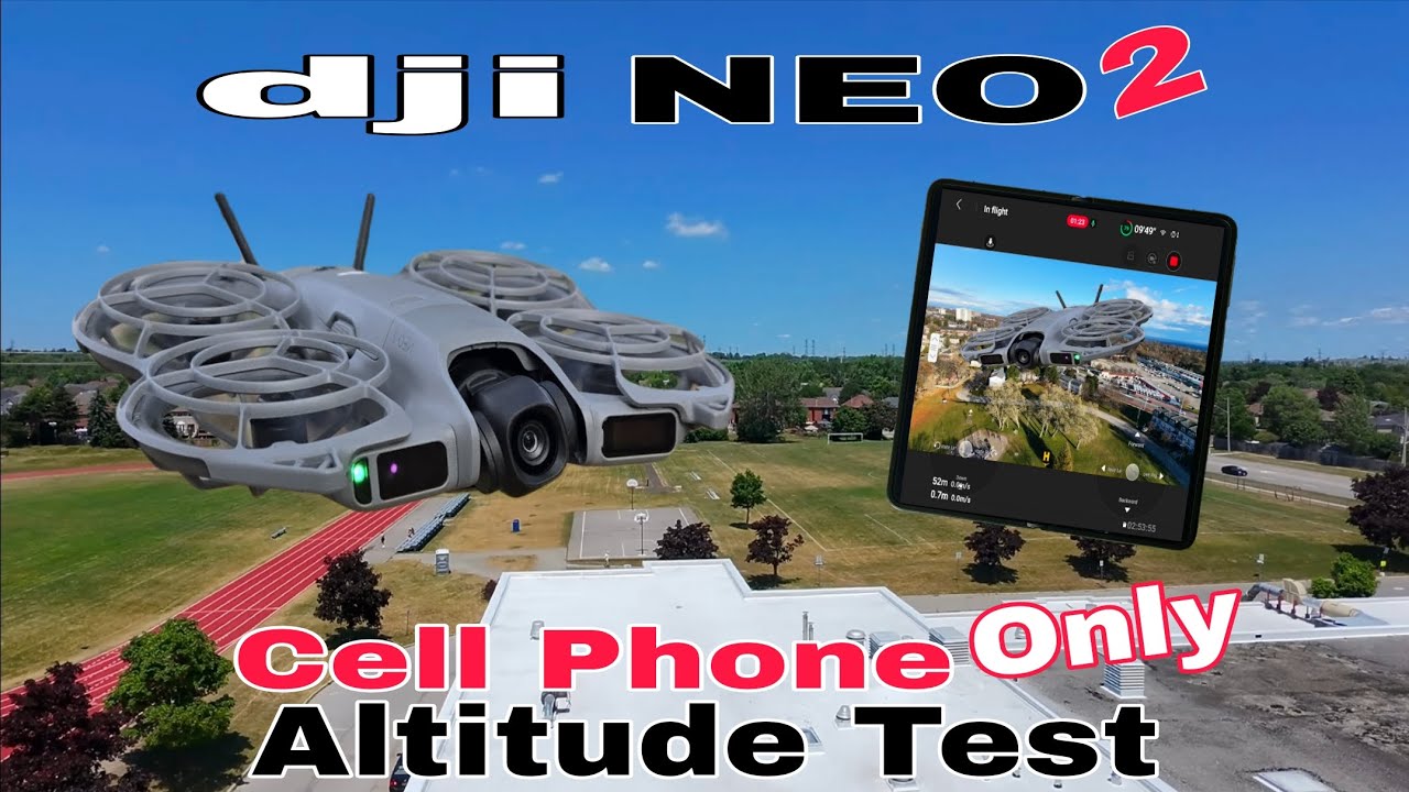 Dji NEO 2 &mdash; тест высоты (только для мобильного телефона) Как высоко он может подняться?