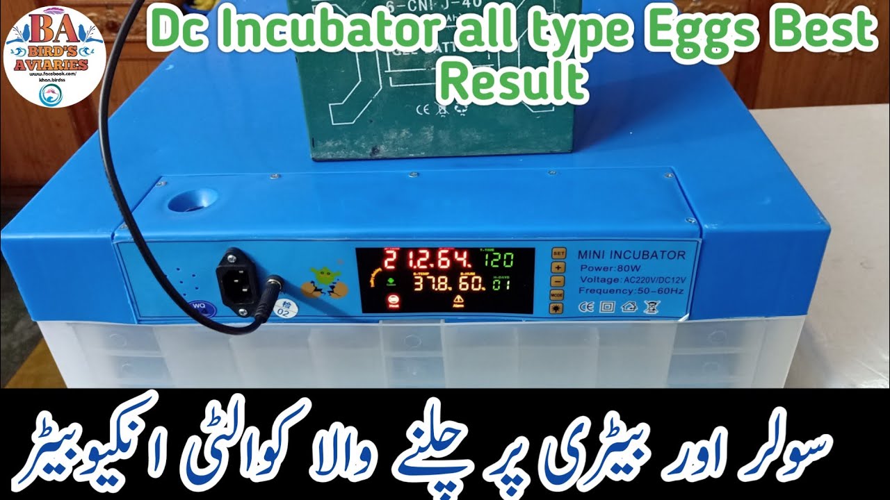 Solar Incubator Fully Auto controlled 12v Dc/220v Ac || 128Eggs/64Eggs Incubator