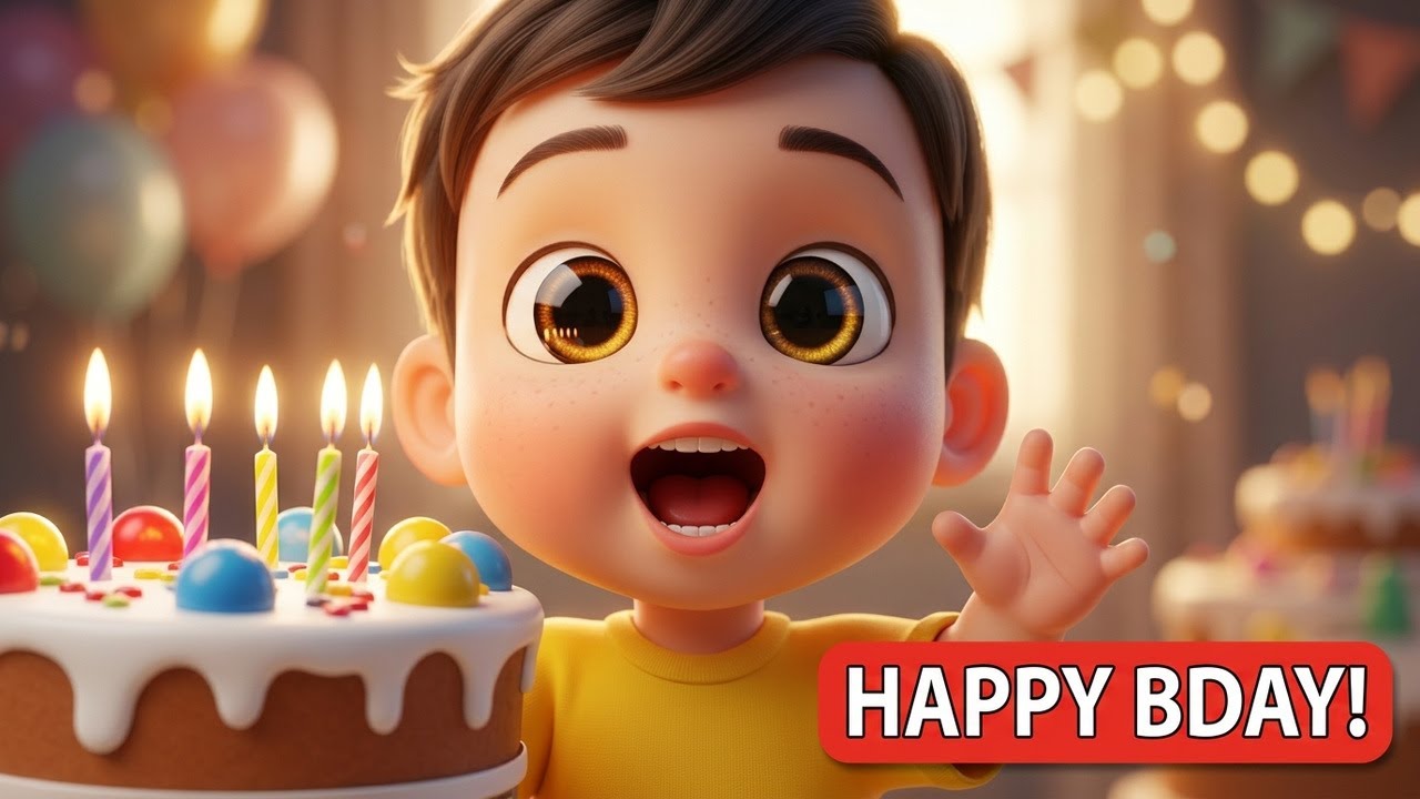 The BEST Birthday Song for Kids! Happy Birthday Baby Nursery Rhyme