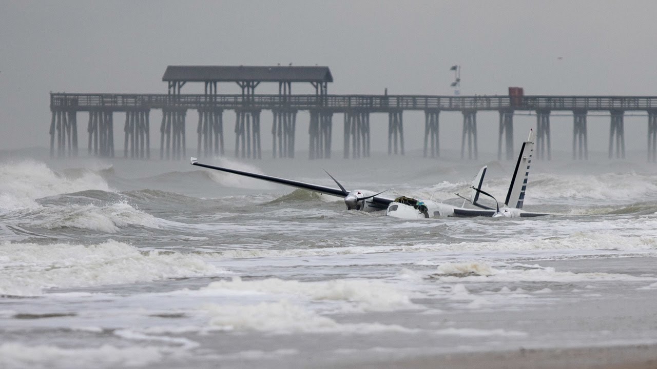Plane crashes over Myrtle Beach near Springmaid pier