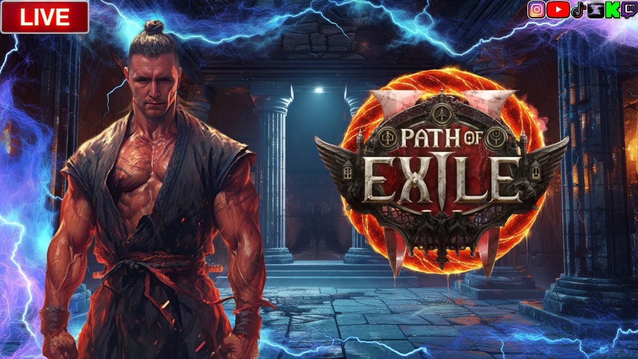 PoE 2 Monk – Shadows, Storms, and Silent Combat🥋⚡  (Portrait)