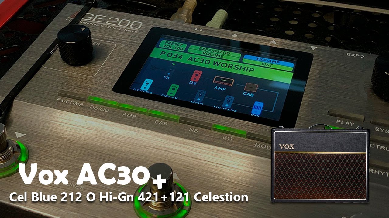 Mooer GE200 - Vox AC30 + IR - Worship