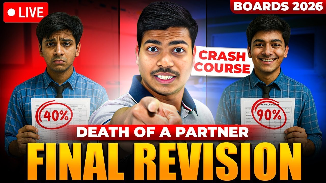 DEATH OF A PARTNER | FINAL REVISION 🔴LIVE | WITH ALL IMP QUES. CLASS 12 ACCOUNTANCY BOARD EXAM 2026