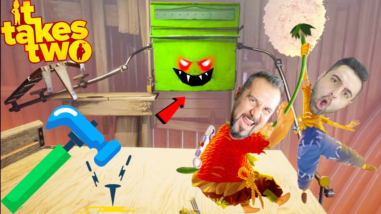 Çekiç ve Çividen Silah Olur mu? Alet Çantası BOSS! | PS5 It takes two Türkçe bölüm #2