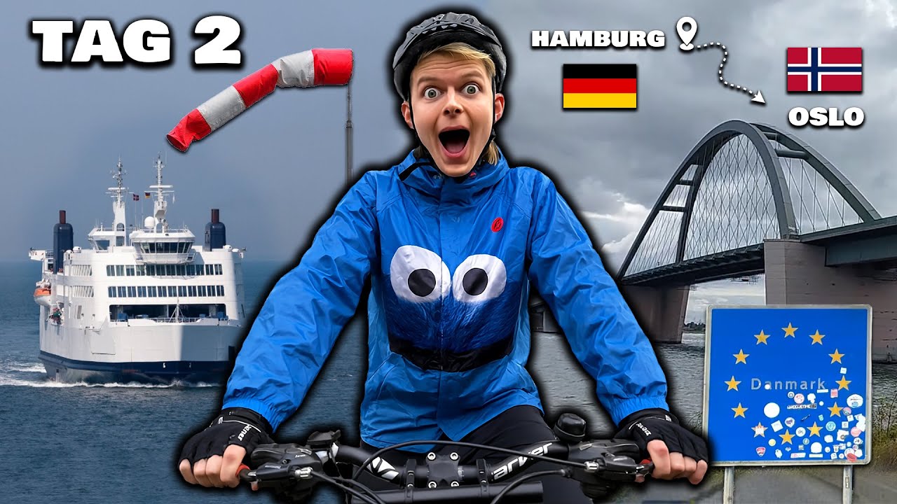 Ich radel nach Dänemark! 🚴‍♂️ + Fehmarn | Hamburg - Oslo Radtour | Tag 2