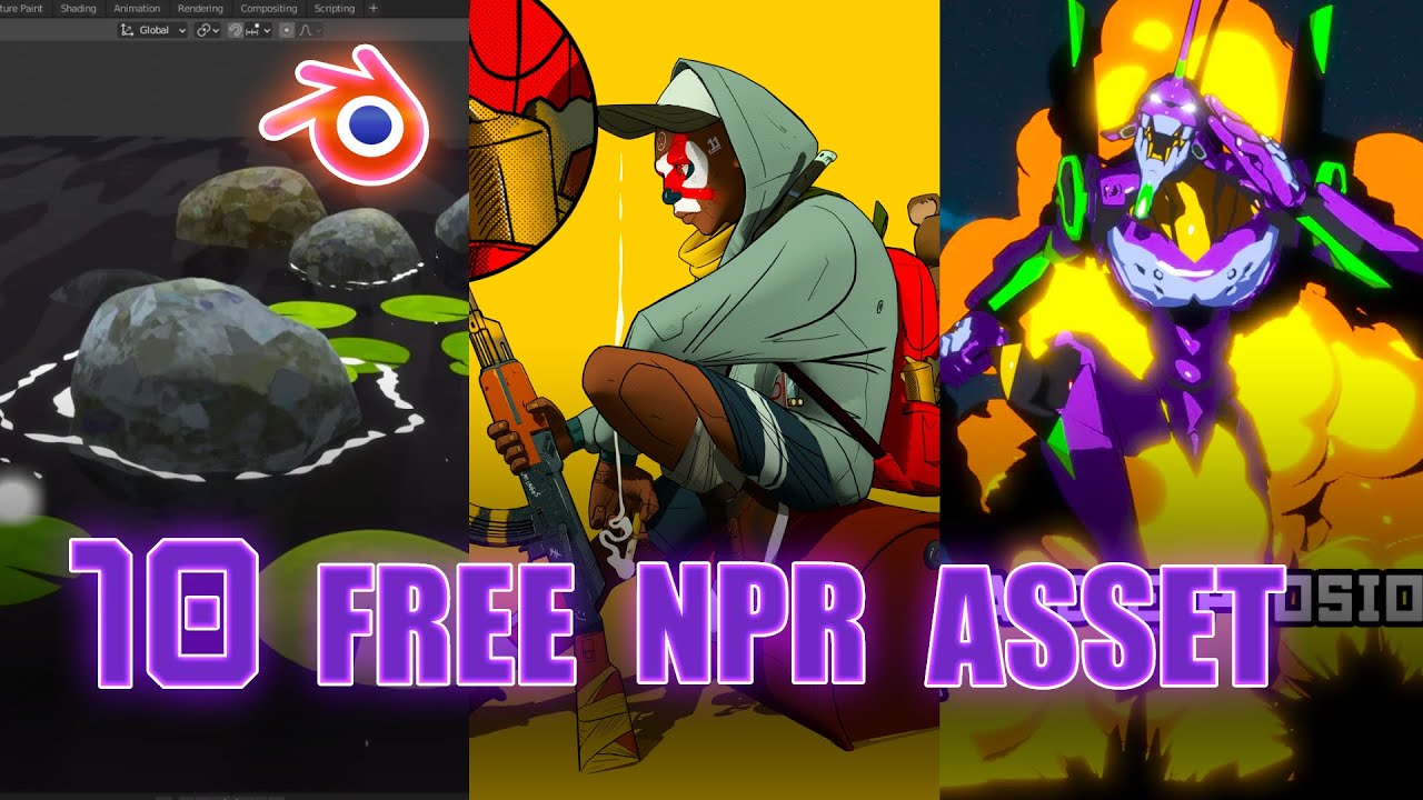 10 Free NPR Assets For Blender