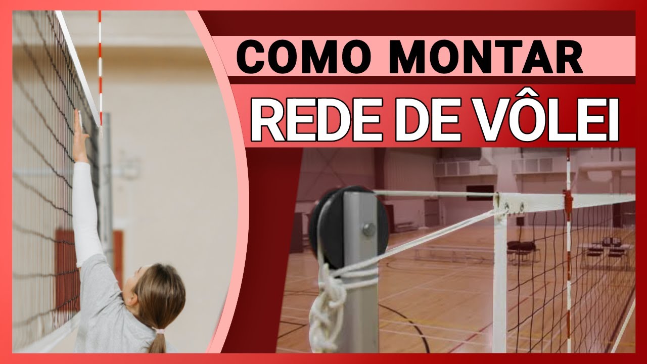 COMO MONTAR REDE DE VÔLEI.