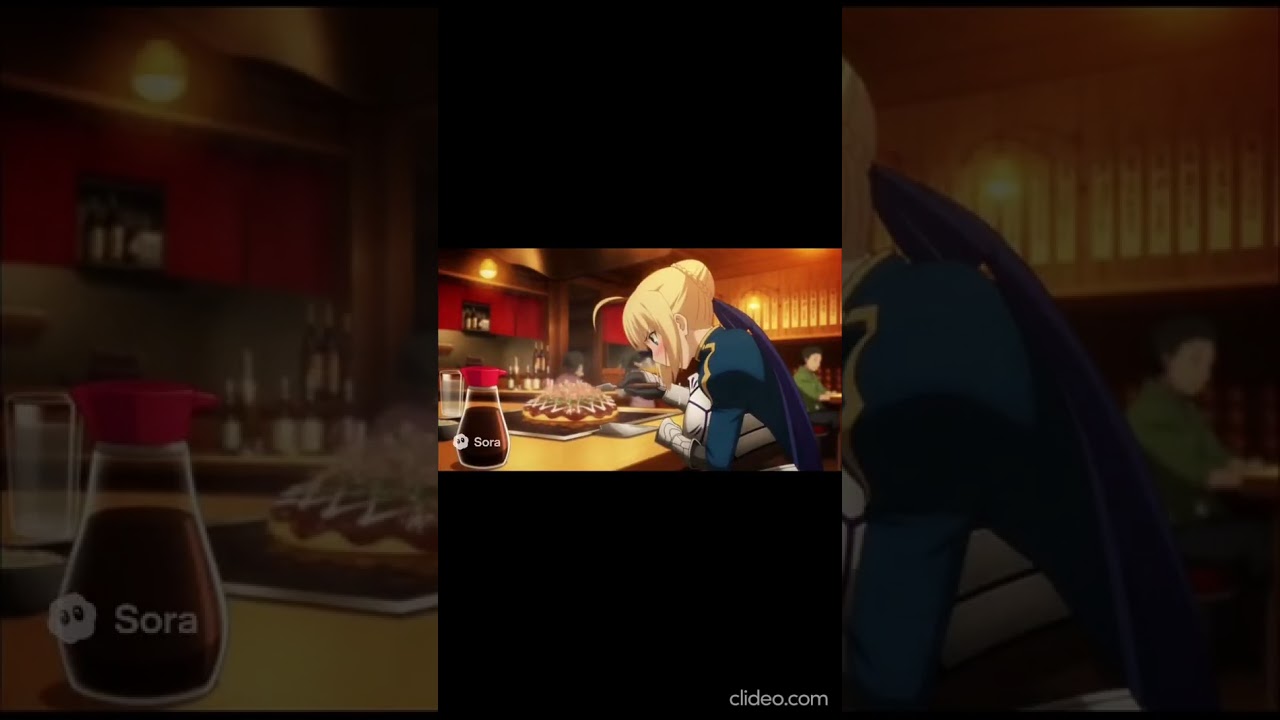 Saber eating japanese food #asmr #food #fate #fategrandorder #aiart #ai #aivideo #sora  #anime