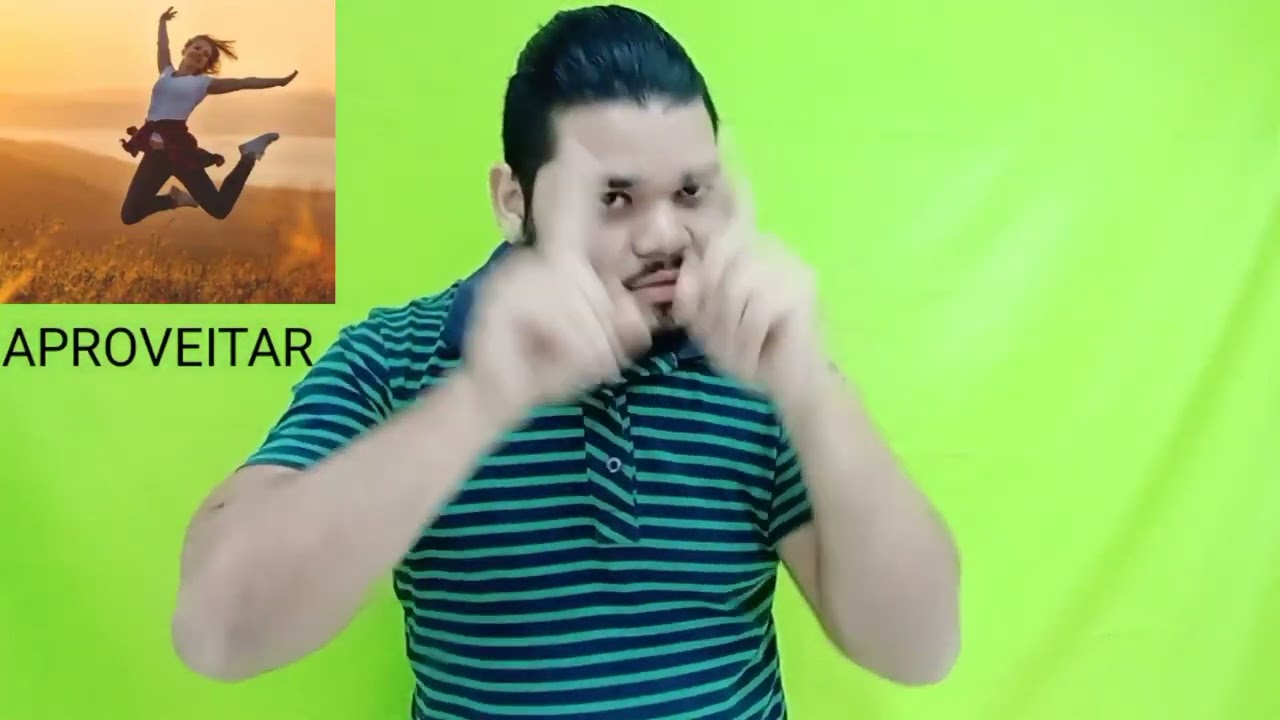 Sinais com a letra 