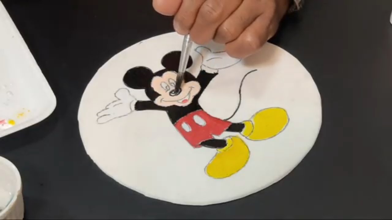 Técnica De Transferência De Desenho E Pintura A Mão ✋ Livre  na pasta americana - para iniciantes