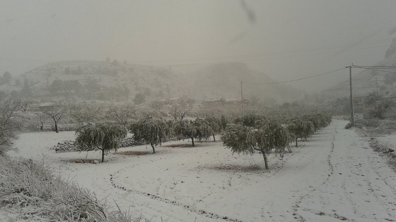Snowy La Romana, Alicante, Spain 2017