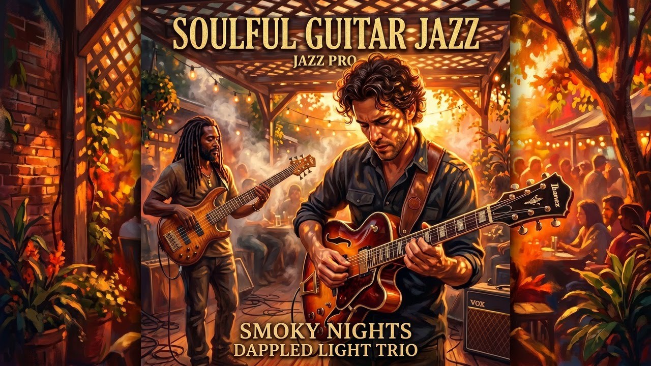 🕯️ Sad Guitar Solo Revival - Smooth Jazz Fusion Relaxing Warm Rhodes Piano Instrumental