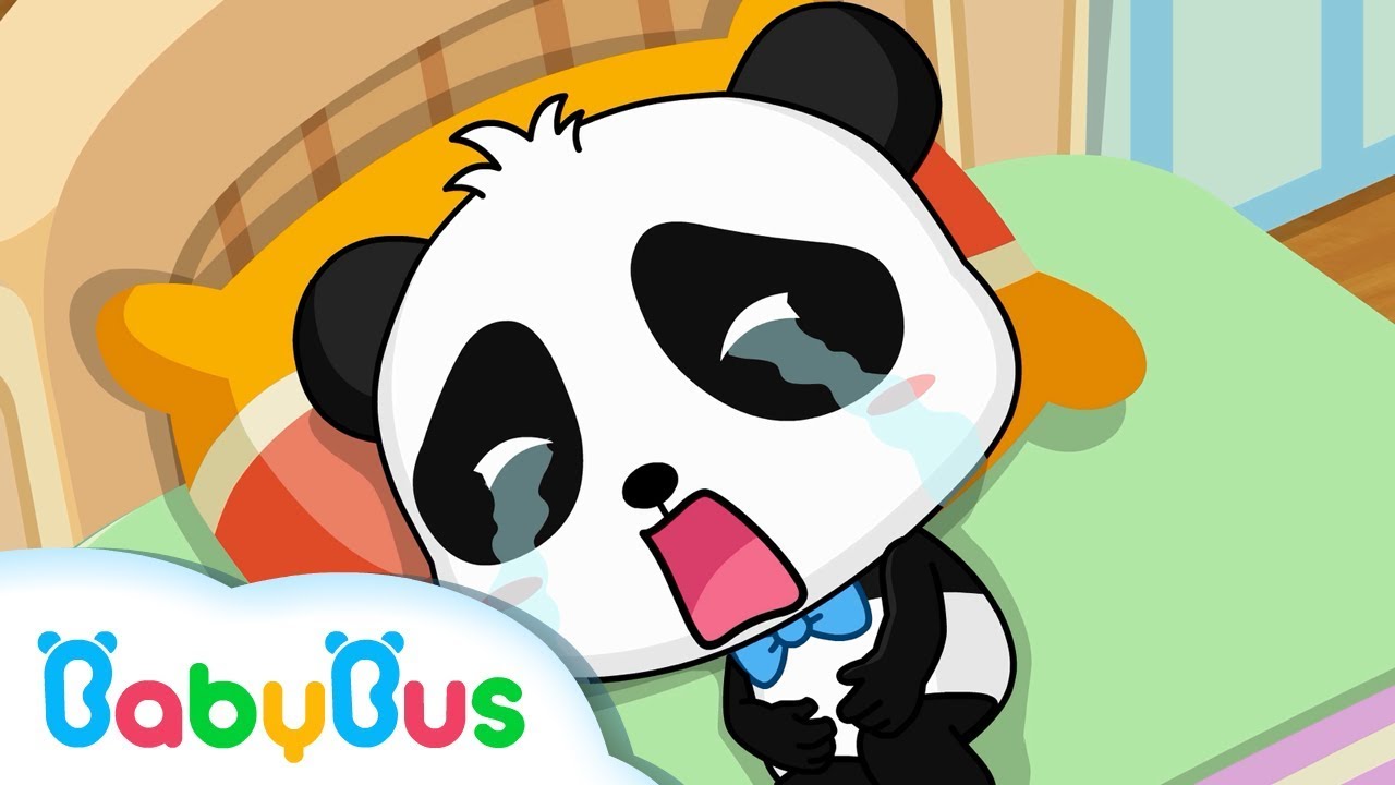 Panda Kiki Gets a Stomachache & Crying  | Eat by Yourself | Good Habits | BabyBus Cartoon