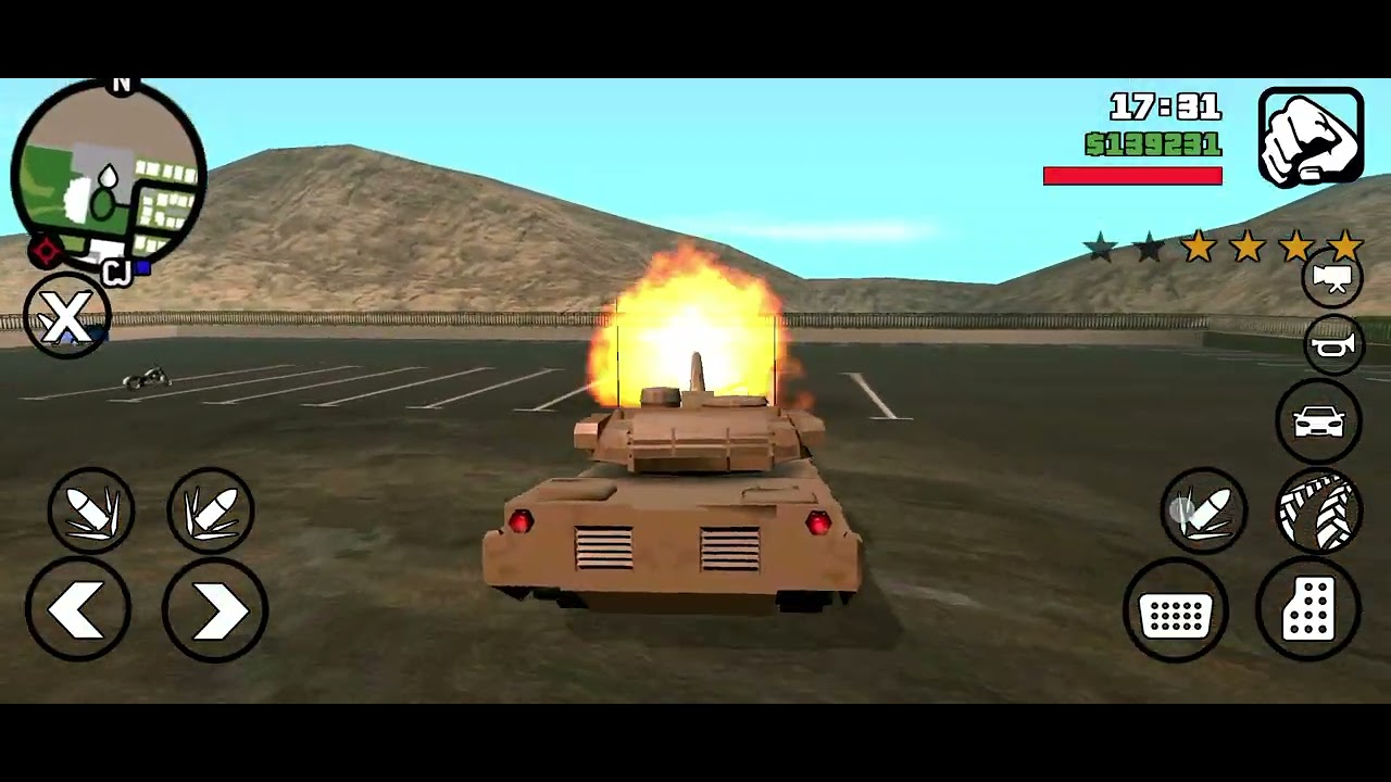 GTA SA TANK FIGHT ALL POLICE KILLD 📈 WAIT FOR END @gta2025 #gta #gameplay #gaming #gaming 