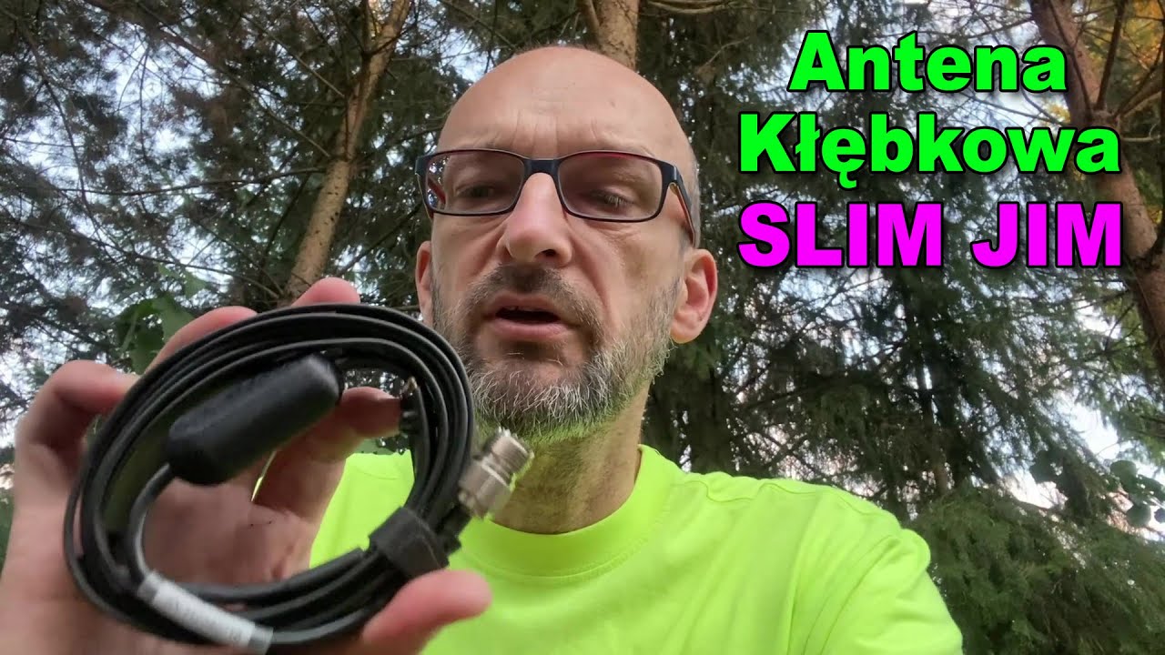 Antena kłębkowa SLIM JIM na pasma 2 metry i 70 cm