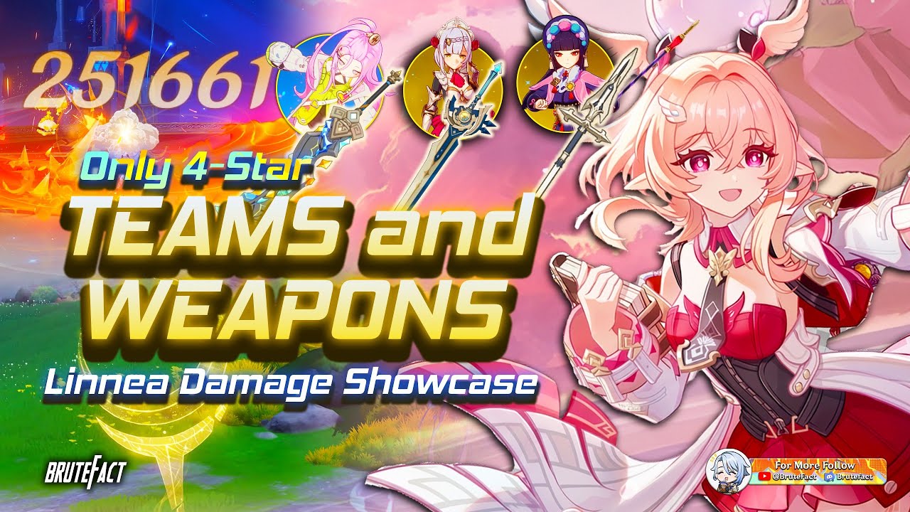 LINNEA F2P Team Early Access Showcase | 4-Star Characters & Weapons Showcase | Genshin Impact