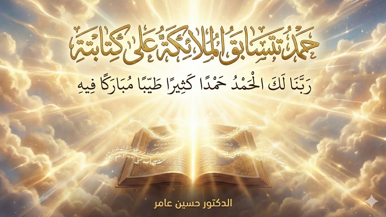 هذا الحمد تتسابق الملائكة على كتابته