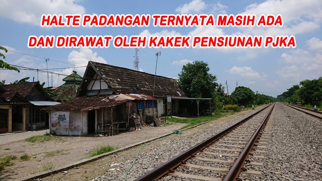 HALTE PADANGAN || TERNYATA MASIH UTUH DAN DI RAWAT OLEH KAKEK PENSIUNAN PJKA