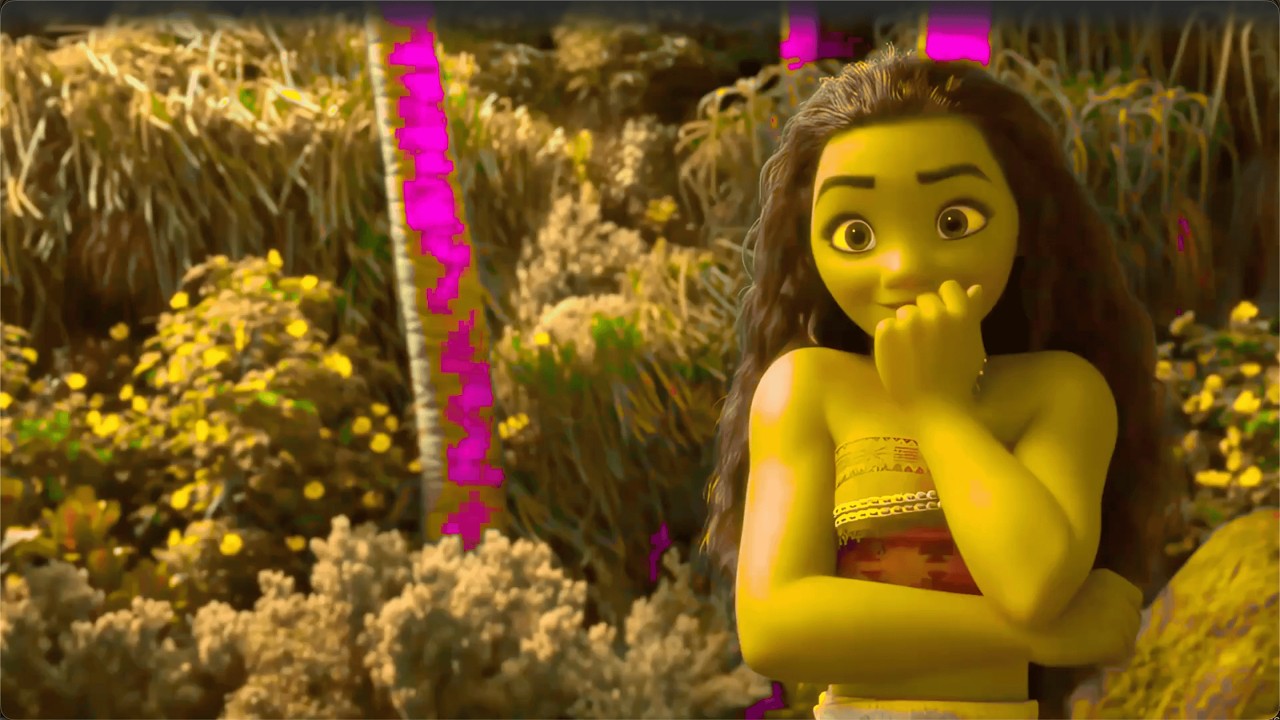 Moana movie | Maui trying to catch the fish ( Sponsored by: Gamavision Csupo Effects )
