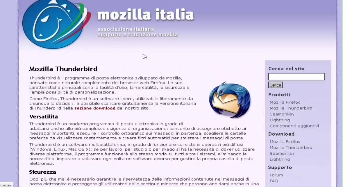 Installare e configurare Mozilla Thunderbird