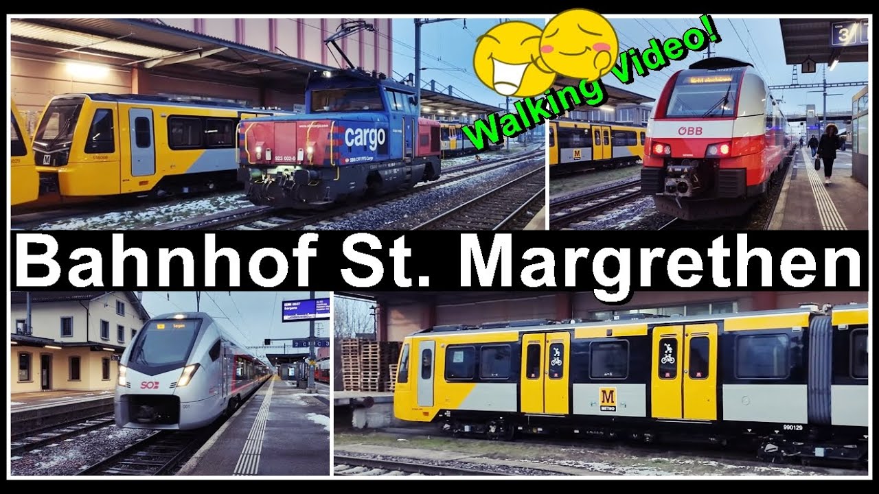 Tyne and wear metro 555 | Rundgang beim Bahnhof St. Margrethen