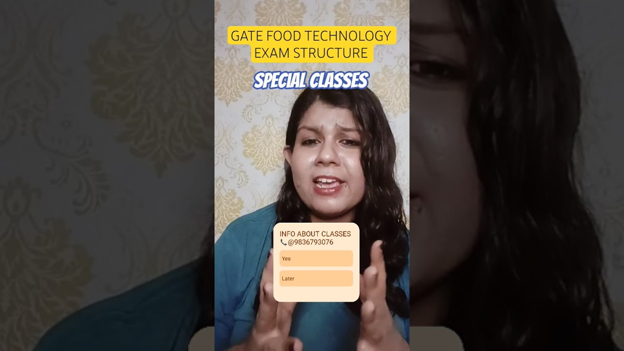GATE Food Technology Exam Structure Guide | #GATE #FoodTech #ExamPrep #StudyTips #Success