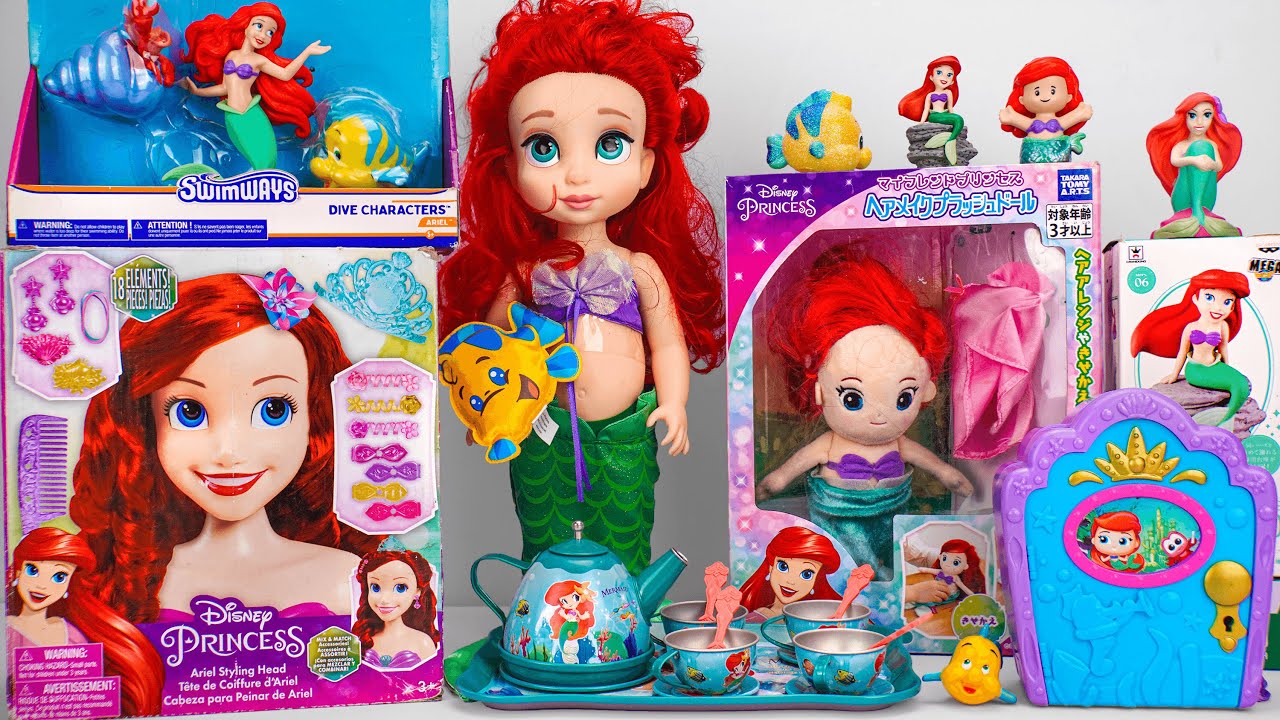 Unboxing Ariel's Grotto Playset | Ariel Styling Head Toy | The Little Mermaid Toys Collection