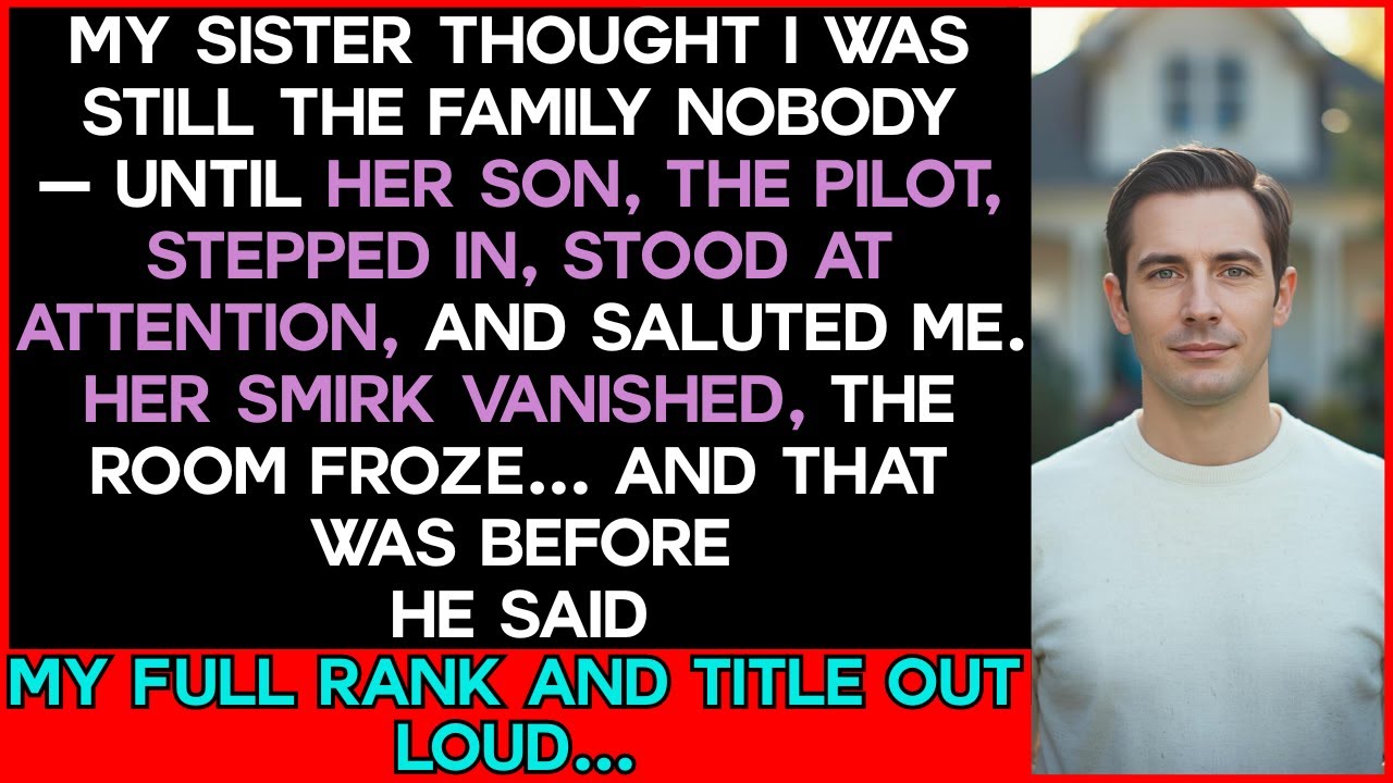 My Sister Mocked Me in Front of Everyone &mdash; Then Her Son, the Pilot, Stepped Out and Saluted Me