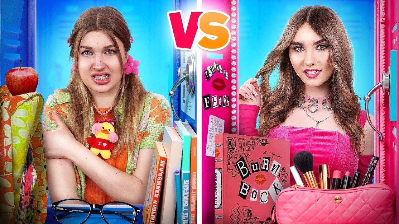 Nerd Girl vs Mean Girl! School Bully Became My Friend