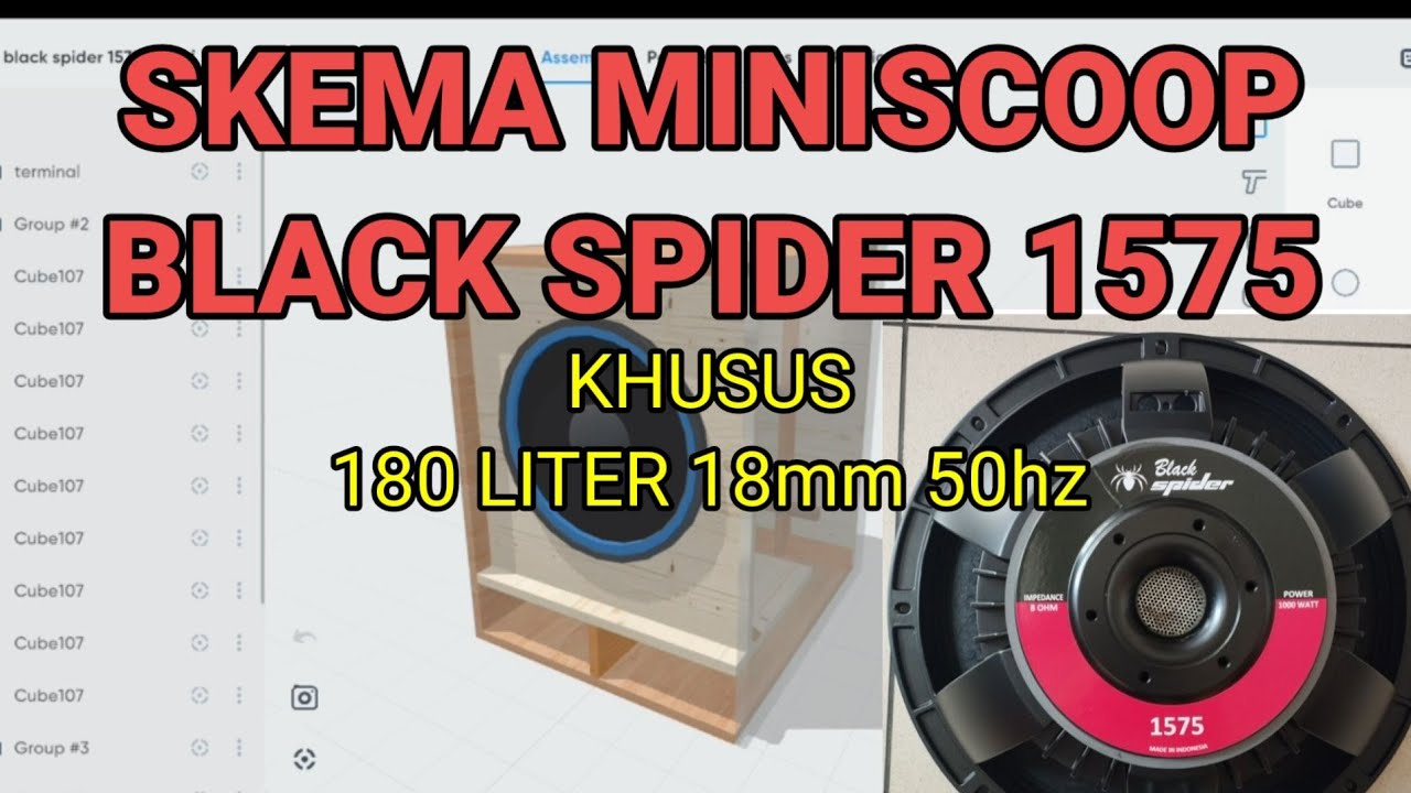 Skema Miniscoop Black Spider 1575 Request 18mm Low Sub 
