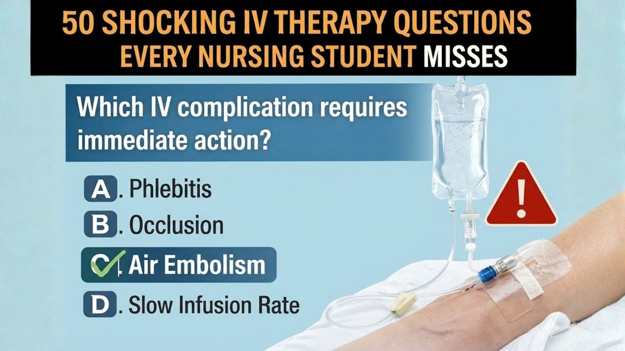50 NCLEX IV Therapy Questions You MUST Master #2026  #education #study #explore #fypシ゚viral