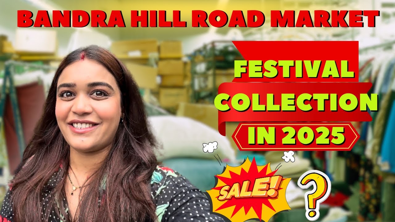 Bandra Hill Road Market🛍️ 2025 collection ||Mumbai Street Shopping||