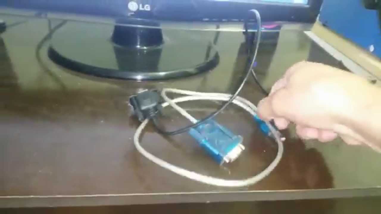 Como usar e instalar o cabo usb serial rs 232  no pc e notebook.