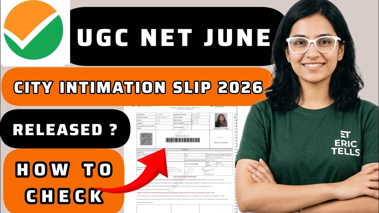 ugc net june city intimation 2026 | ugc net exam city slip 2026