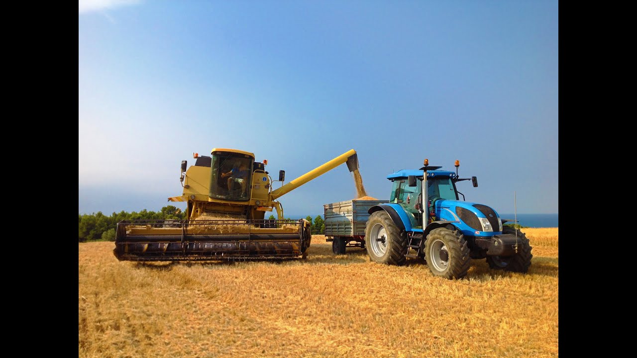 New Holland AL59  - Trebbiatura Orzo