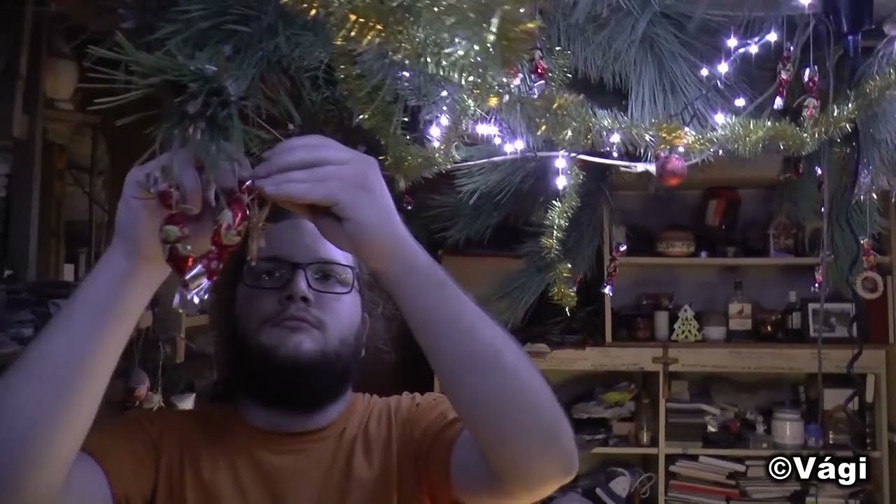 Épül a karácsonyfánk