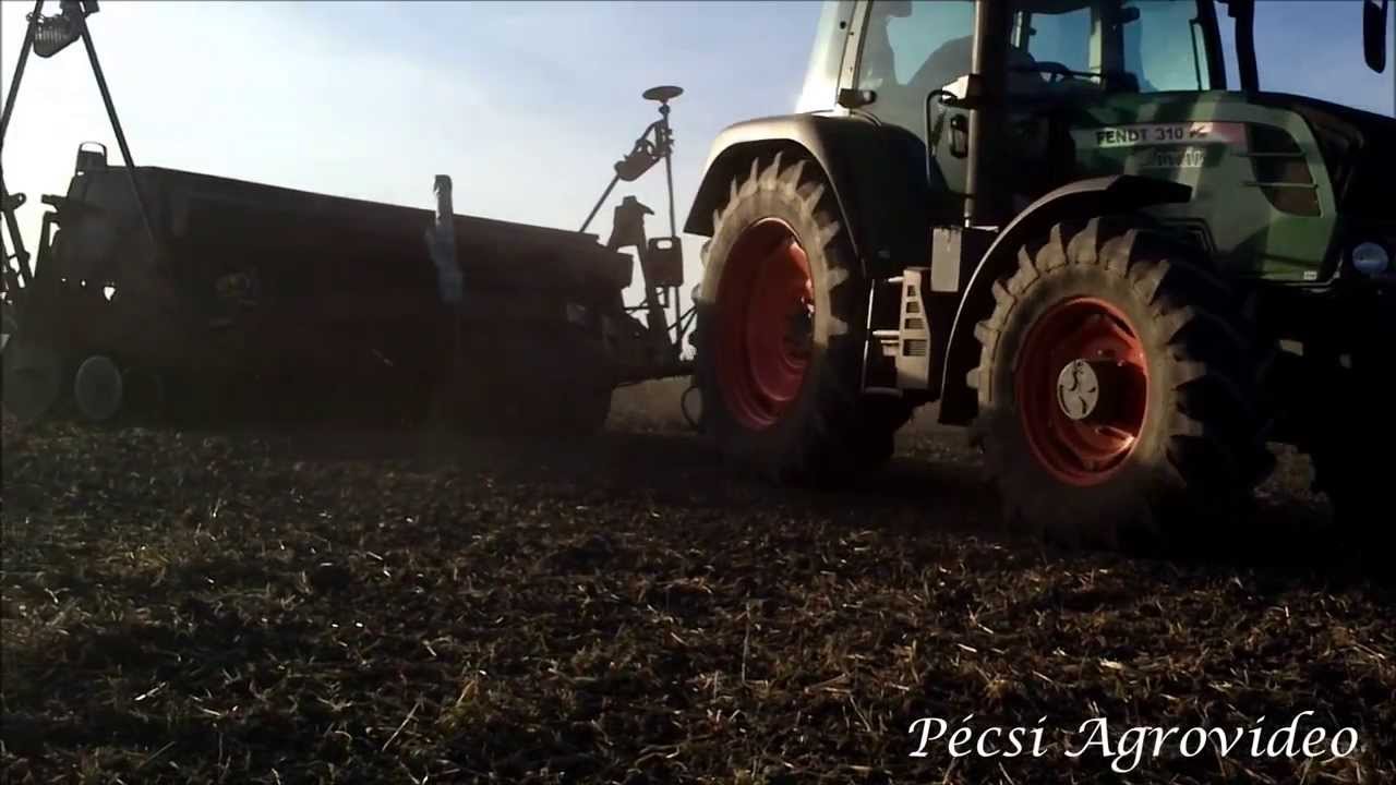Fendt 310 Vario TMS + IH 6200 Tritik&aacute;l&eacute; vet&eacute;s/ Triticale Sowing
